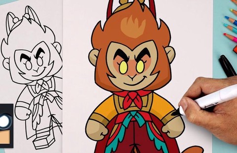 王者荣耀怎么画孙悟空[图2]