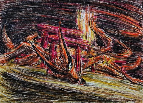 火影忍者怎么画九尾