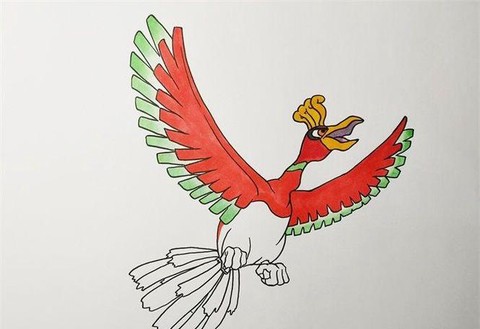 神奇宝贝凤王怎么画[图2]