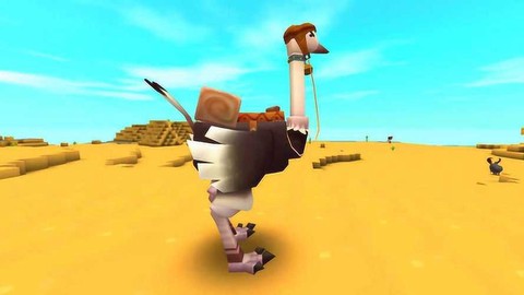 迷你世界怎么骑鸵鸟